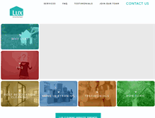 Tablet Screenshot of luxclean.net
